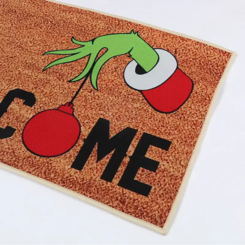 Welcome the Holidays with 1pc Christmas Welcome Merry Christmas Grinch Doormat