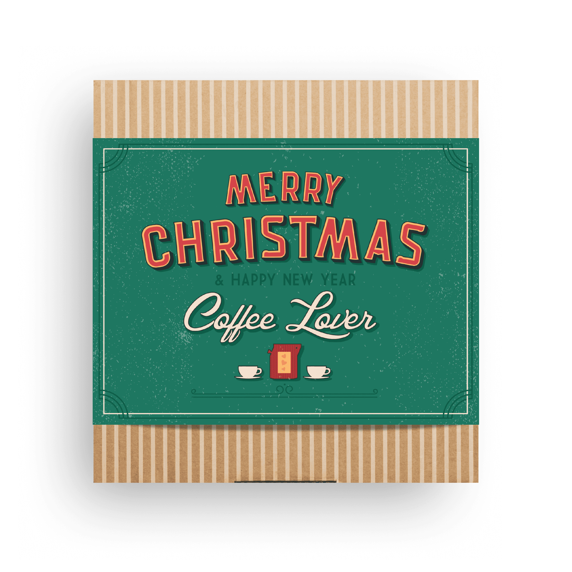 MERRY CHRISTMAS RETRO COFFEE GIFT BOX