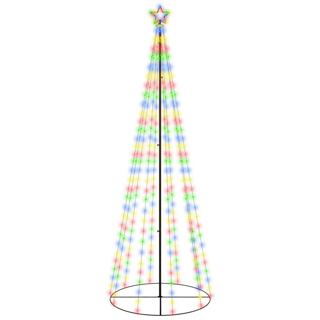 vidaXL Christmas Cone Tree Decoration Artificial Christmas Tree with LEDs