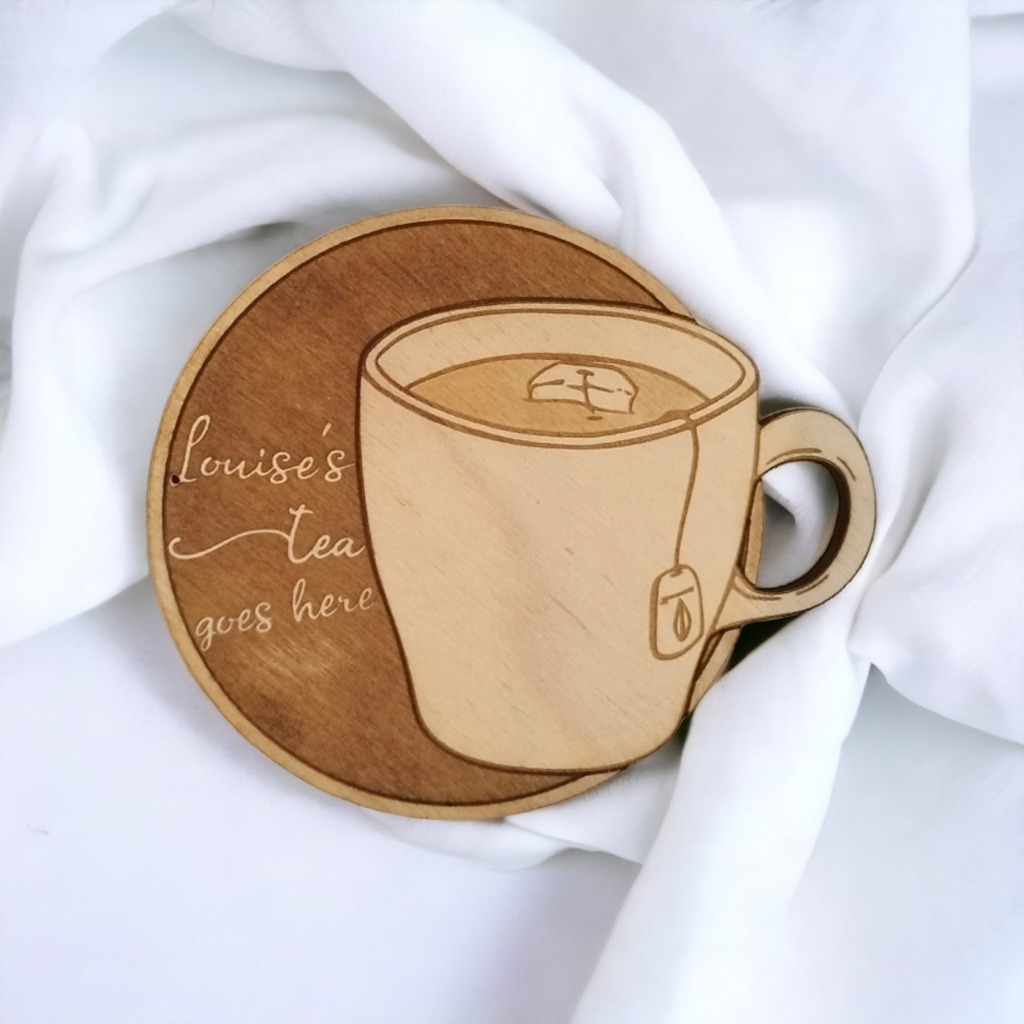 Set of 6 Drinks Wooden Coasters - Handmade Gift - Housewarming - Wood Kitchenware