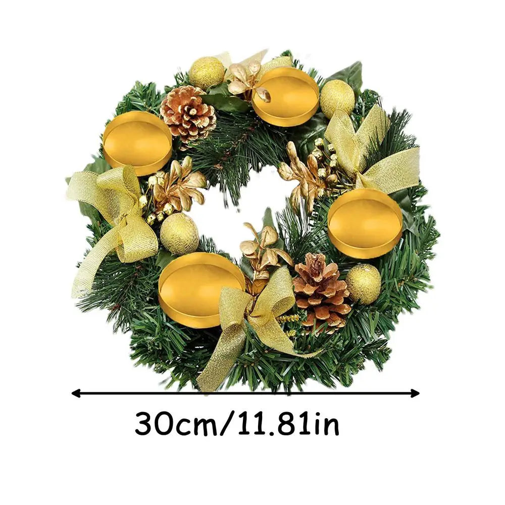 Christmas Candle Ring Wreath