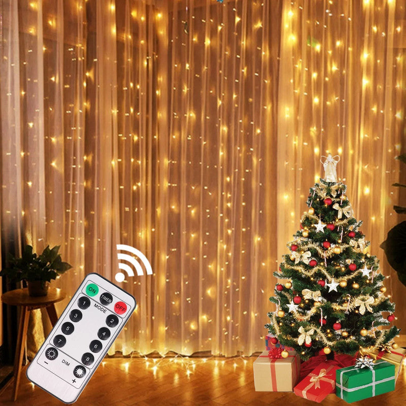NNEDSZ Christmas Lights Curtain Garland