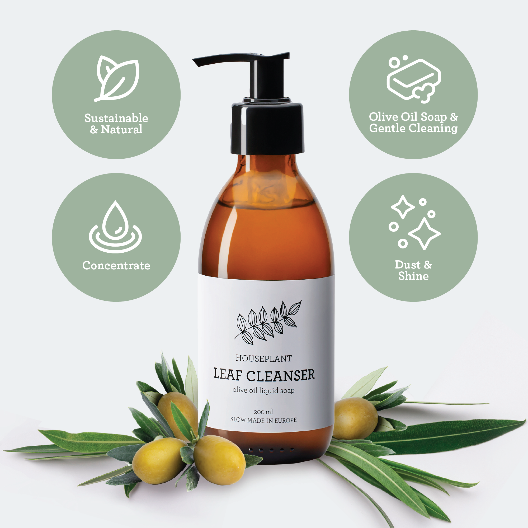 Generosa Plant Spa Gift Set Christmas Edition - Plant Protection and Cleaning | Neem oil 50ml and Plant Soap 200ml Kit | Combating Plant Pests | Eco-friendly Gift | Gift for Plant Lovers | Christmas gift