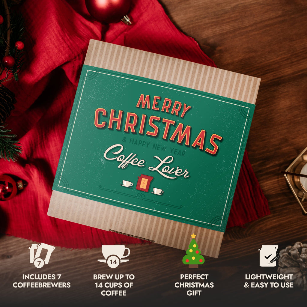 MERRY CHRISTMAS RETRO COFFEE GIFT BOX