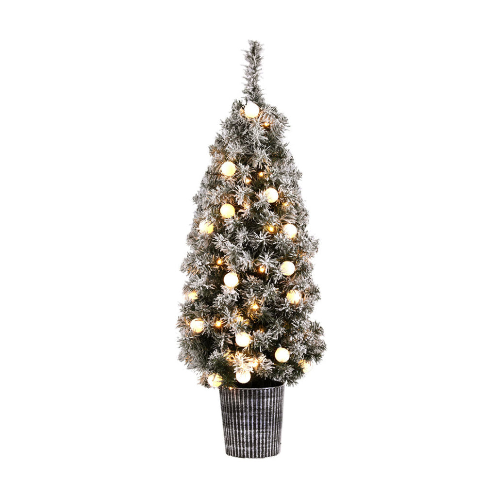 NNEDSZ Christmas Tree 1.2M Potted Snowy Xmas Tree