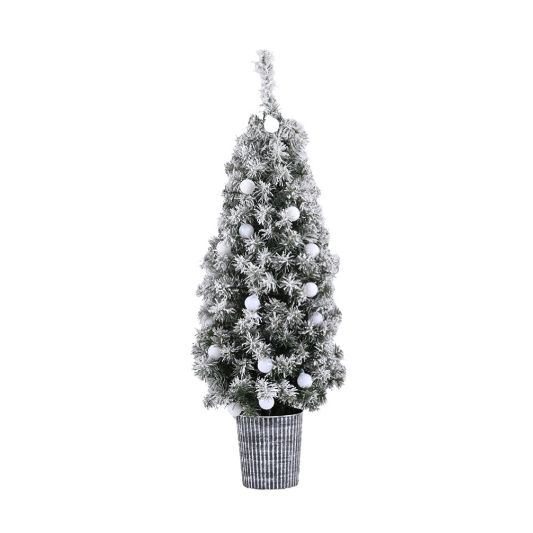NNEDSZ Christmas Tree 1.2M Potted Snowy Xmas Tree