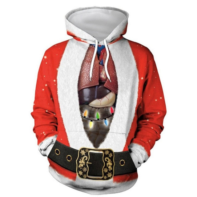 Funny 3D Unisex Christmas Sweater Pullover Lovers Clothing